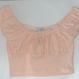 pink cropped shirt from francesca’s